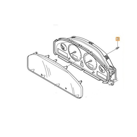 Żarówka panelu zegarów S60 S80 V70 II XC70 XC90 3W