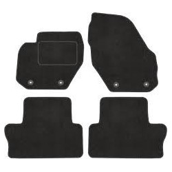 KOMPLET DYWANIKÓW WELUROWYCH S60, V60 2010-2018 CLASSIC CZARNY