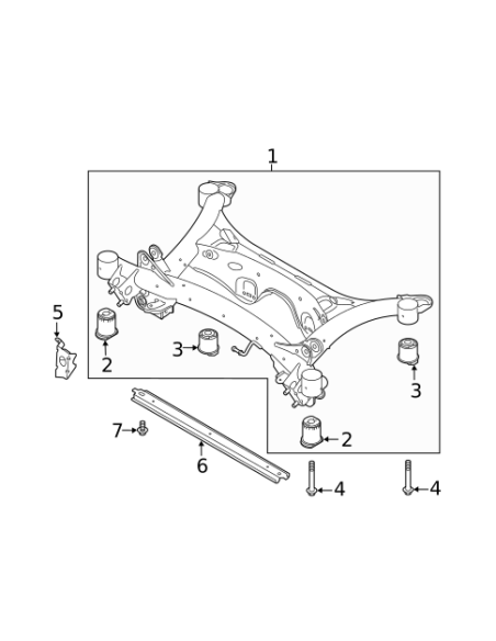 Poduszka ramy tylnej belki  XC40, FEBI