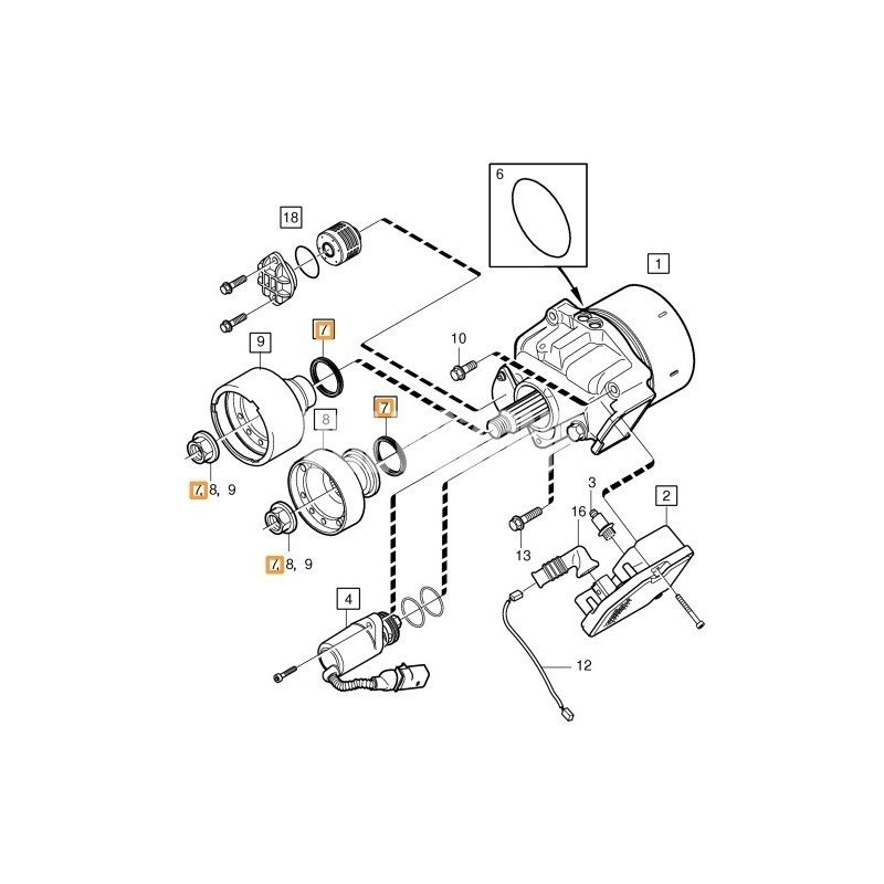 Zestaw naprawczy HALDEX AOC S40 II, V50, S60 II, S60 S80 I II, V60, V70 II III, XC70 I II,XC60 XC90 VOLVO 3 i 4  gen